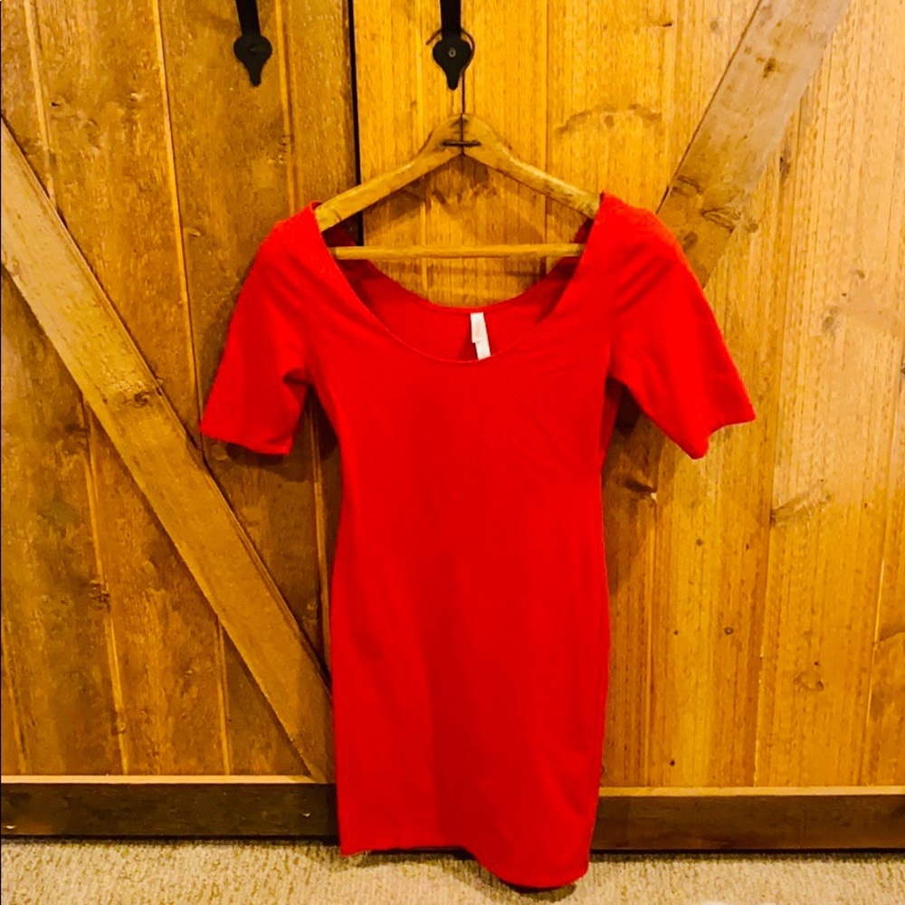Red dress